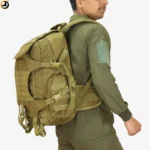 MacGear Olive Green Tactical Backpack with Expandable Gear Storage - Image 3
