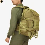 MacGear Olive Green Tactical Backpack with Expandable Gear Storage