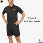 NSG SAG Polo T-Shirt & Shorts Set Black with Red Stripes | Premium Forces Training Combo - Image 6