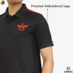 NSG SAG Polo T-Shirt & Shorts Set Black with Red Stripes | Premium Forces Training Combo - Image 8
