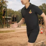 NSG Black T-Shirt & Half Pant Set with Embroidery - Image 6