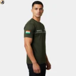 BSF Printed T-Shirt Olive Green | First Line of Defence Design - Image 2