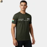 BSF Printed T-Shirt Olive Green | First Line of Defence Design