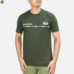 BSF Printed T-Shirt Olive Green | First Line of Defence Design - Image 3
