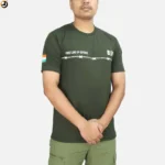 BSF Printed T-Shirt Olive Green | First Line of Defence Design