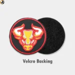 Bison Bull Embroidery Patch with Velcro - Image 2