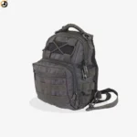 Black Tactical Sling Bag with Velcro Panel - Image 7
