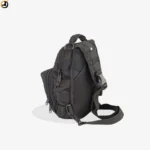 Black Tactical Sling Bag with Velcro Panel - Image 6