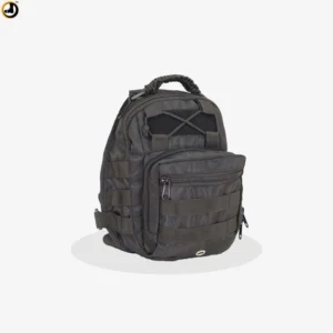 Black Tactical Sling Bag with Velcro Panel