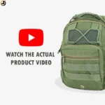 Olive Green Tactical Sling Bag with Velcro Panel - Image 2