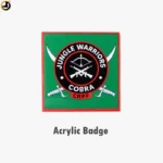 CRPF COBRA Jungle Warriors Acrylic Badge with Pin - Image 2