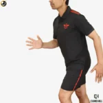 NSG SAG Polo T-Shirt & Shorts Set Black with Red Stripes | Premium Forces Training Combo - Image 6