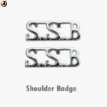 SSB Title Shoulder Badge Set (Pair) – Silver Finish - Image 2