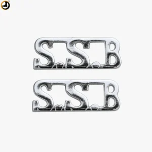 SSB Title Shoulder Badge Set (Pair) – Silver Finish