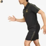 Premium Army Polo T-Shirt & Shorts Set Black | Embroidered Training Combo - Image 5