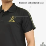 Premium Army Polo T-Shirt & Shorts Set Black | Embroidered Training Combo - Image 8