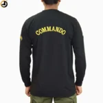 Black Commando Full Sleeve Embroidered T-Shirt - Image 3