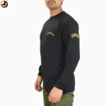 Black Commando Full Sleeve Embroidered T-Shirt - Image 2
