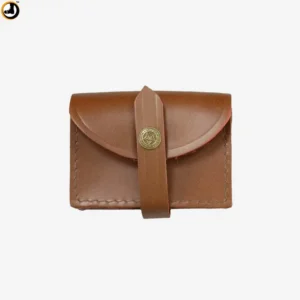 Brown Leather Cartridge Pouch for Belt