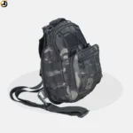 Black Multicam Tactical Sling Bag with Velcro Panel - Image 5