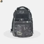 Black Multicam Tactical Sling Bag with Velcro Panel - Image 4