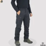 Camo Hill Black Lightweight Outdoor Trekking Cargo Pants