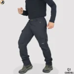 Camo Hill Black Lightweight Outdoor Trekking Cargo Pants - Image 3