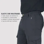 Camo Hill Black Lightweight Outdoor Trekking Cargo Pants - Image 11