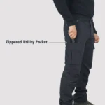 Camo Hill Black Lightweight Outdoor Trekking Cargo Pants - Image 7