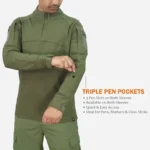 Striker MK-1 Tactical Combat T-Shirt – Olive Green | Camo Hill Tactical Series - Image 7