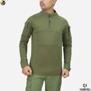 Camo Hill Striker MK-I Tactical Combat T-Shirt – Olive Green