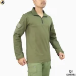 Commando MK-1 Tactical T-Shirt - Olive Green | Camo Hill Tactical Series - Image 2