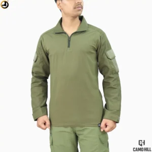 Camo Hill Raider-X Tactical Combat T-Shirt – Olive Green