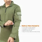Commando MK-1 Tactical T-Shirt - Olive Green | Camo Hill Tactical Series - Image 8