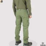 Camo Hill Olive Green Lightweight Outdoor Trekking Cargo Pants - Image 7