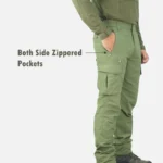 Camo Hill Olive Green Lightweight Outdoor Trekking Cargo Pants - Image 9