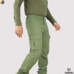 Camo Hill Olive Green Lightweight Outdoor Trekking Cargo Pants - Image 6