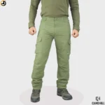 Camo Hill Olive Green Lightweight Outdoor Trekking Cargo Pants