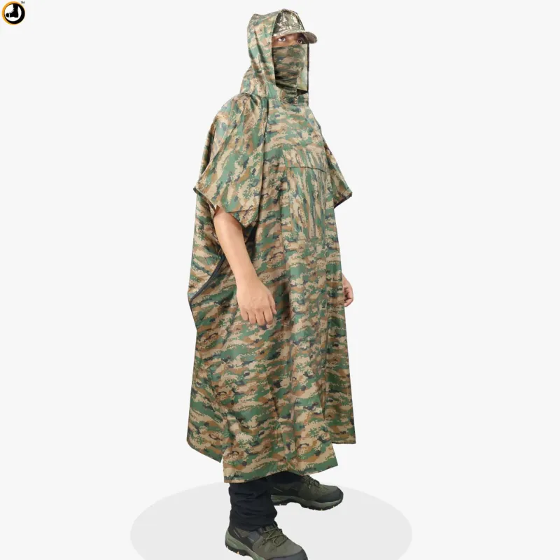 DGITAL PRINTED RAINCOAT 2_online army Store Digital Camo Rain Poncho with Utility Pocket - Image 1