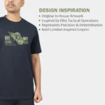 "See Clear Hit Hard" Military Inspired T-Shirt – Black - Image 5