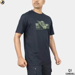 "See Clear Hit Hard" Military Inspired T-Shirt – Black