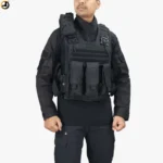 Premium Tactical Black Combat Vest with Quick-Release Buckles - Image 2