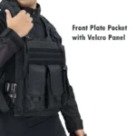 Premium Tactical Black Combat Vest with Quick-Release Buckles - Image 5