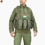 Premium Olive Green Tactical Combat Vest with Quick-Release Buckles - Image 2