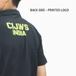 CJIWS Polo T-Shirt – Black - Image 4