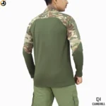 US Camo Tactical Combat T-Shirt – Olive Green | Camo Hill Tactical Series - Image 4