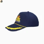 Artillery Regimental Cap – Navy Blue with Embroidered Badge and Front Leaf Design - Image 2