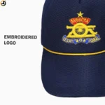 Artillery Regimental Cap – Navy Blue with Embroidered Badge - Image 4
