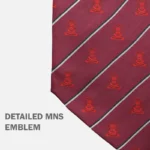 MNS Ceremonial Neck Scarf – Maroon - Image 2