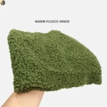 Olive Green Fleece Winter Neck Scarf - Image 4